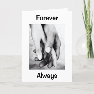 CARTE JE VEUX TOUJOURS TENIR VOTRE ANNIVERSAIRE MAINS