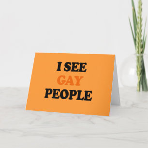 Carte Je vois les personnes gaies