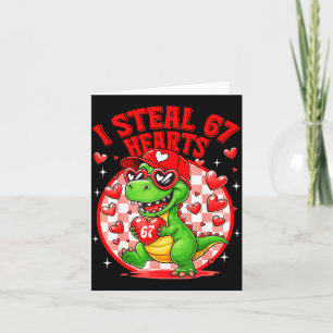 Carte Je vole 67 cœurs Saint-Valentin 67 Meme 6 7 T-re