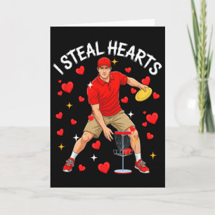Carte Je vole des cœurs mignons à la Saint-Valentin en j
