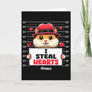 Carte Je vole des cœurs mignons propriétaire de hamster 