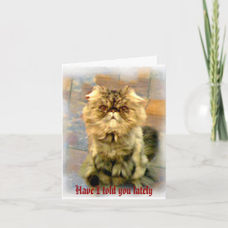 Carte Je vous l'ai dit dernièrement. ..