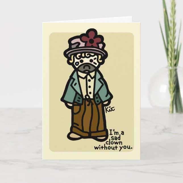 Carte Je vous manque (Devant)