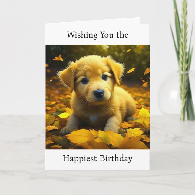 Carte Je vous souhaite le plus heureux anniversaire | Ch (Devant)