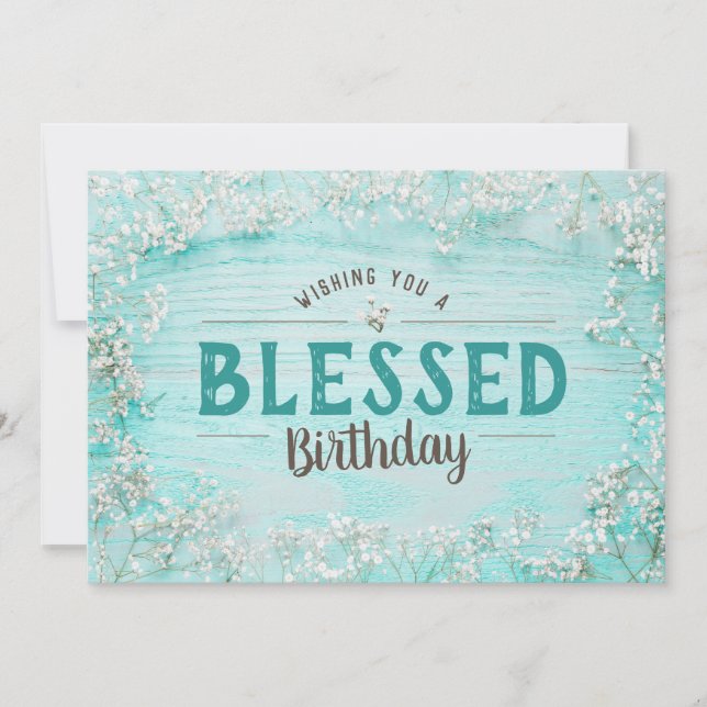 Carte Je vous souhaite un anniversaire BÉNÉFICIÉ ! (Devant)