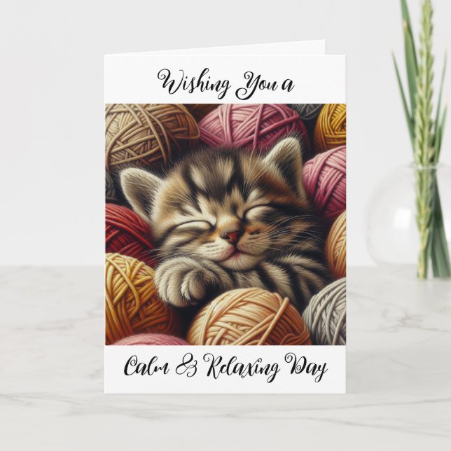 Carte Je vous souhaite un Anniversaire calme et relaxant (Devant)