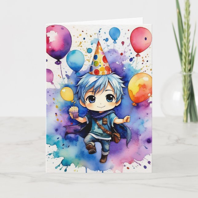 Carte Je vous souhaite un anniversaire magique rempli de (Devant)