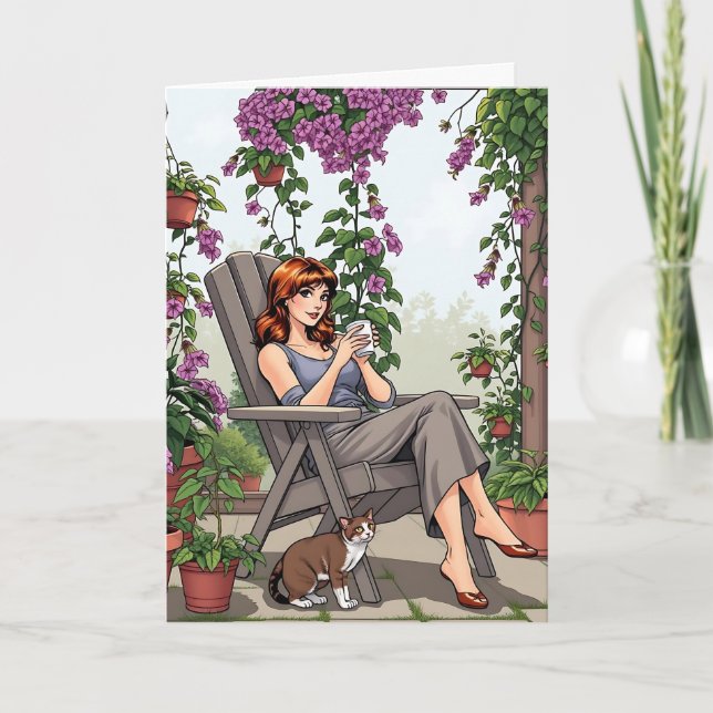 Carte Je vous souhaite un anniversaire plein d'amour (Devant)