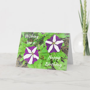 Carte Je vous souhaite un joyeux anniversaire de Petunia