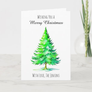 Carte Je vous souhaite un joyeux Noël personnalisé