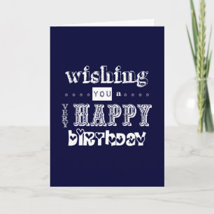 Carte Je vous souhaite un très joyeux anniversaire