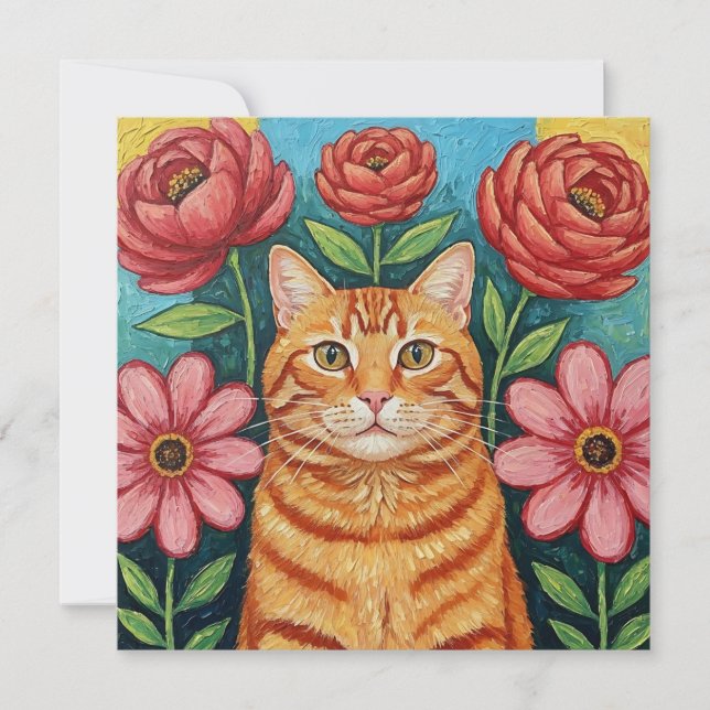 Carte Je vous souhaite une journée Purr-fect ! Amitié (Devant)