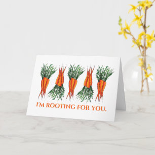 Carte Je vous soutiens Bunch of Carrots Encouragement