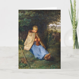 Carte Jean-François Millet - Le Knitter