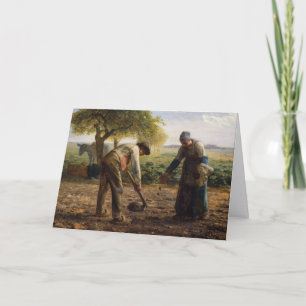 Carte Jean-François Millet - Planteurs de pommes de terr