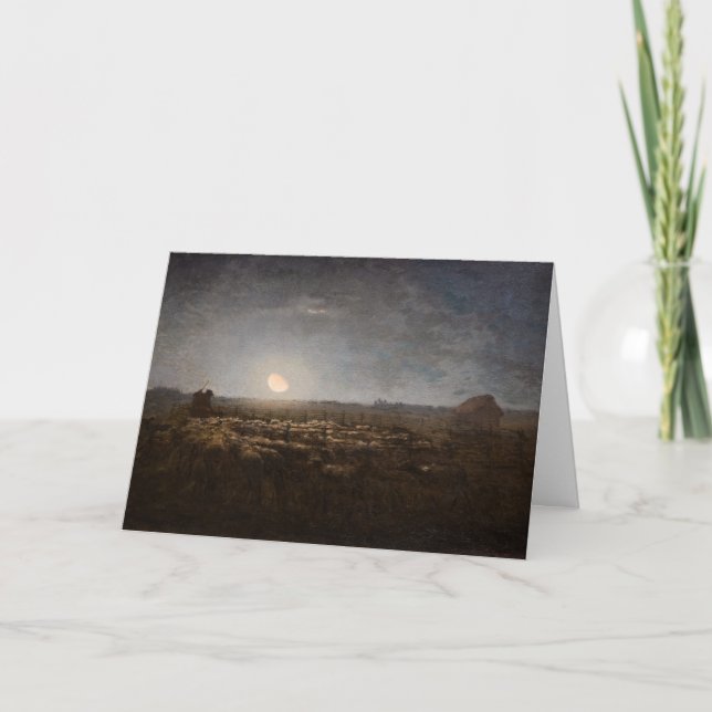 Carte Jean-Francois Millet - Plié, Lune 1872 (Devant)