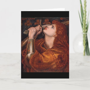 Carte Jeanne d'Arc, c. 1882 par Dante Gabriel Rossetti
