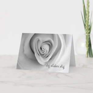 Carte Jeg Elsker Dig Je t'aime en Danois Rose de coeur
