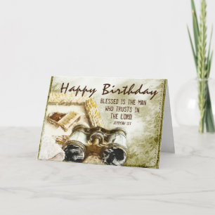 Carte Jérémie 17:7 Heureux l'homme, Anniversaire
