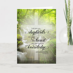 Carte Jérémie 3 Anniversaire de l'ordination Bois