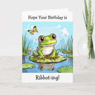 Carte J'espère que votre anniversaire est Ribbot ing Fun