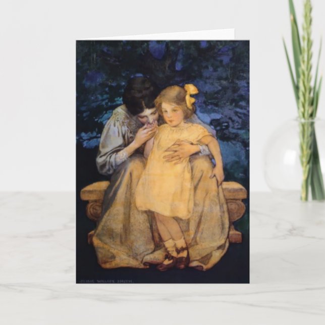 Carte Jessie Willcox Smith Fête de la mère et de l'enfan (Devant)