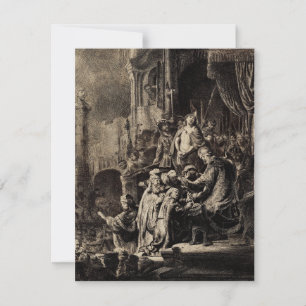 Carte Jésus Christ avant Pilate