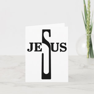 Carte Jésus Christ Croix foi chrétienne En Dieu Mens Eas