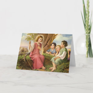 Carte Jésus Christ Enseigner les enfants, Religion Vinta