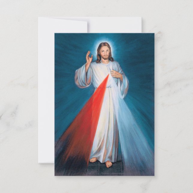Carte Jésus-Christ Miséricorde divine Sacré-Cœur de Jésu (Devant)