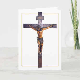 Carte Jésus Christ Sauveur sur la Croix