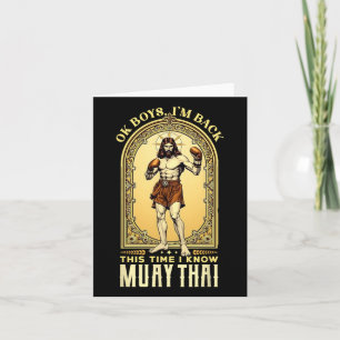 Carte Jésus connaît Muay Thai Boxing Kickboxing Mixed ma