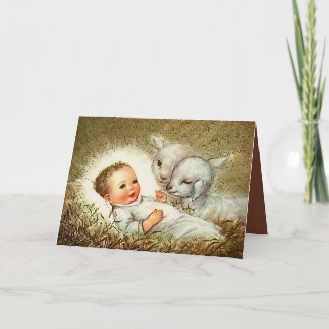 Carte Jésus dans la colère avec les moutons (Devant)