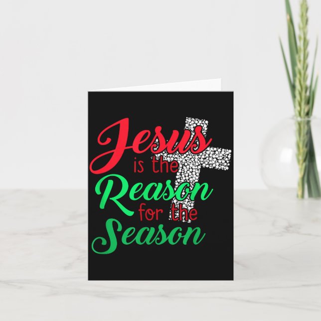 Carte Jésus Est La Raison De La Saison Chris Chrétien (Devant)