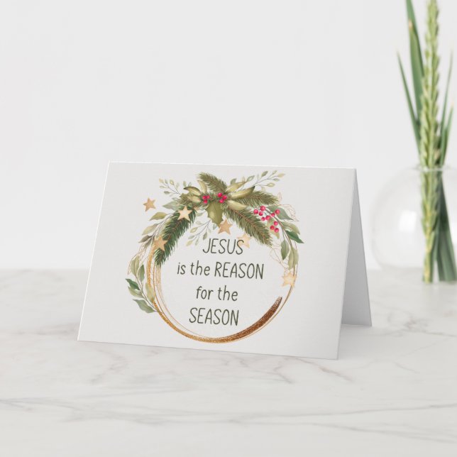 Carte Jésus est la raison de la saison Noël (Devant)