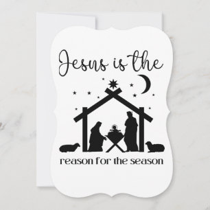 Carte Jésus est la raison de la saison Noël Jésus