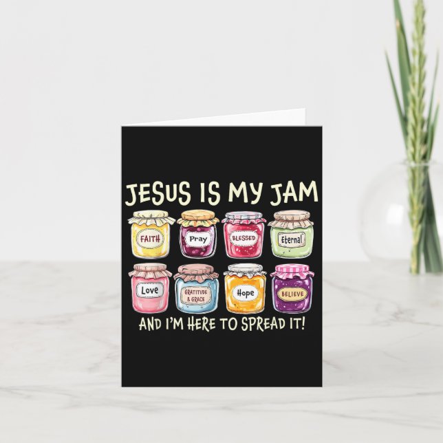 Carte Jésus est ma chanson préférée et je suis là pour r (Devant)