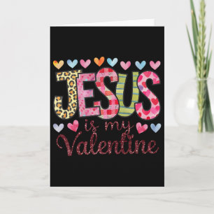 Carte Jésus est ma Saint-Valentin Religieux Dieu Chrétie