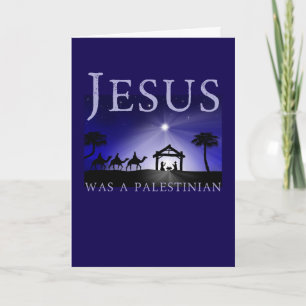 Carte Jésus était un Noël palestinien orthodoxe catholiq