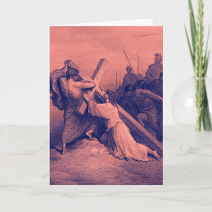 Carte Jesus Falling Beneath the Cross   Bible