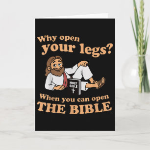 Carte Jésus Groovy Pourquoi Ouvrir Vos Jambes Quand Vous