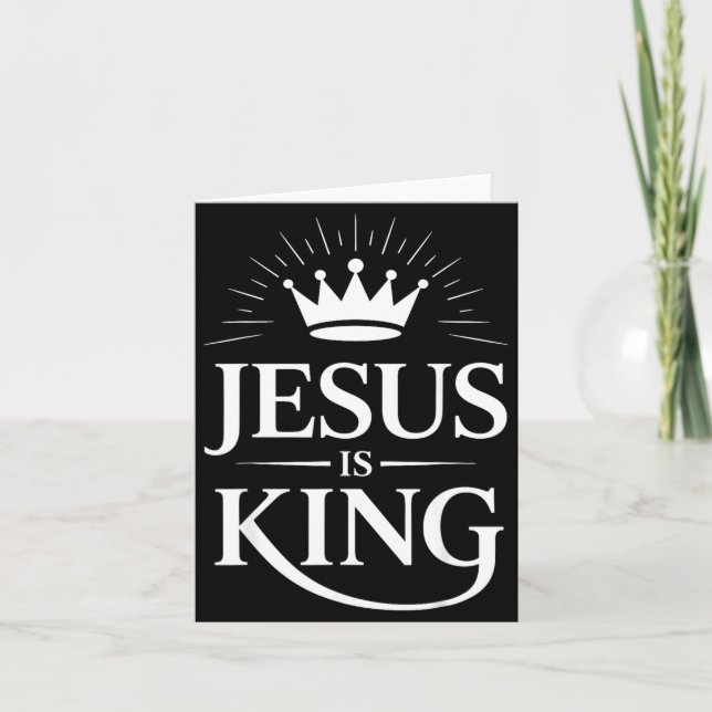 Carte Jesus Is King Christian  (Devant)