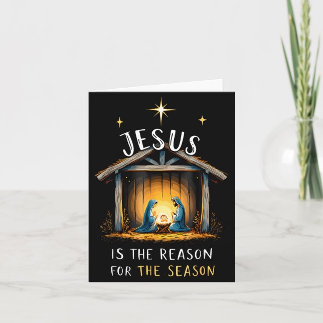 Carte Jesus Is The Reason For The Season Christmas Xmas  (Devant)