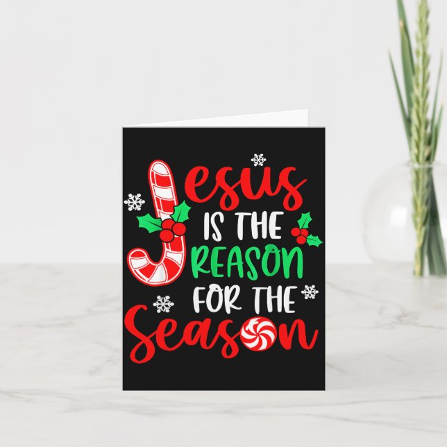 Carte Jesus Is The Reason For The Season Christmas Xmas  (Devant)
