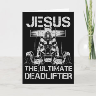 Carte Jésus Le Travail de Deadlifter Ultime Drôle de Gym