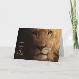 Carte Jésus Lion de Juda Citation chrétienne inspiration