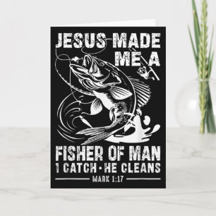 Carte Jésus m'a fait un pêcheur d'homme Marc 1 17 Clic D