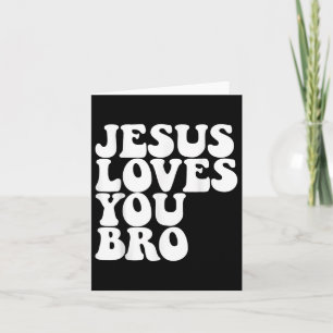 Carte Jésus t'aime Bro Église chrétienne Jésus aime Y