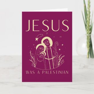Carte Jesus Was A Palestinian Christmas Card Christian