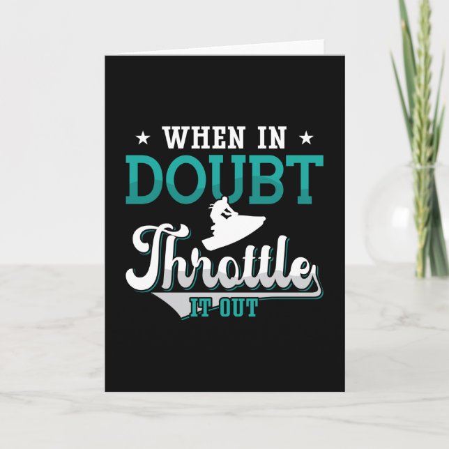 Carte Jet Ski En Doute Le Déclencher Jet Ski (Devant)